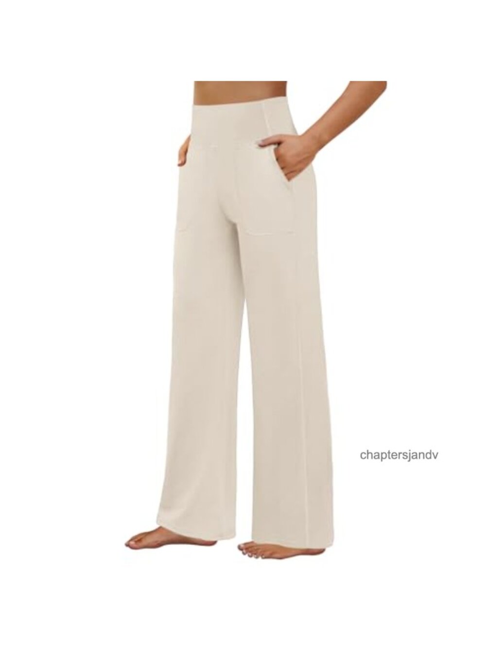 High Waist Wide Leg Yoga Pants with Pockets Soft Stretch
